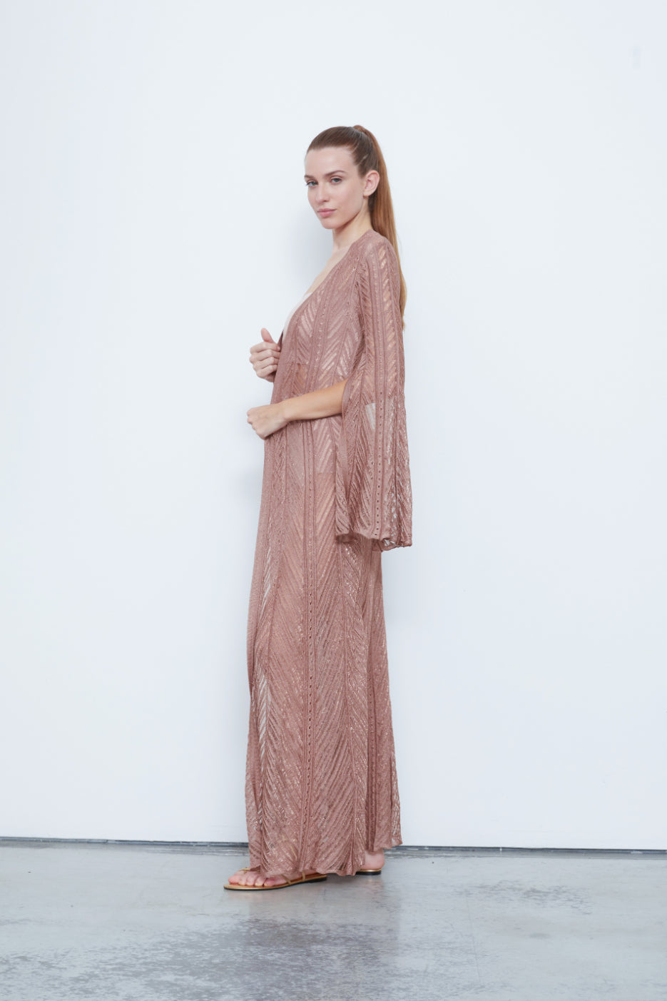 POMPON LONG CARDIGAN