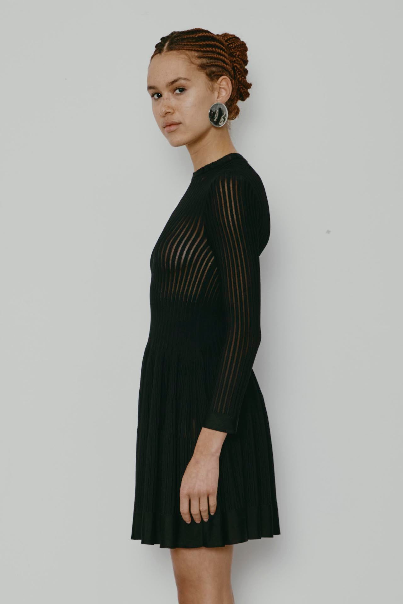 ANTONINO VALENTI 6101AV_CLARETTA_BLACK_DRESS