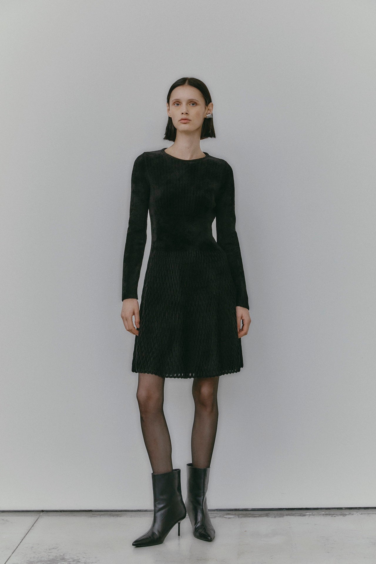 DORELLA SKATER DRESS BLACK