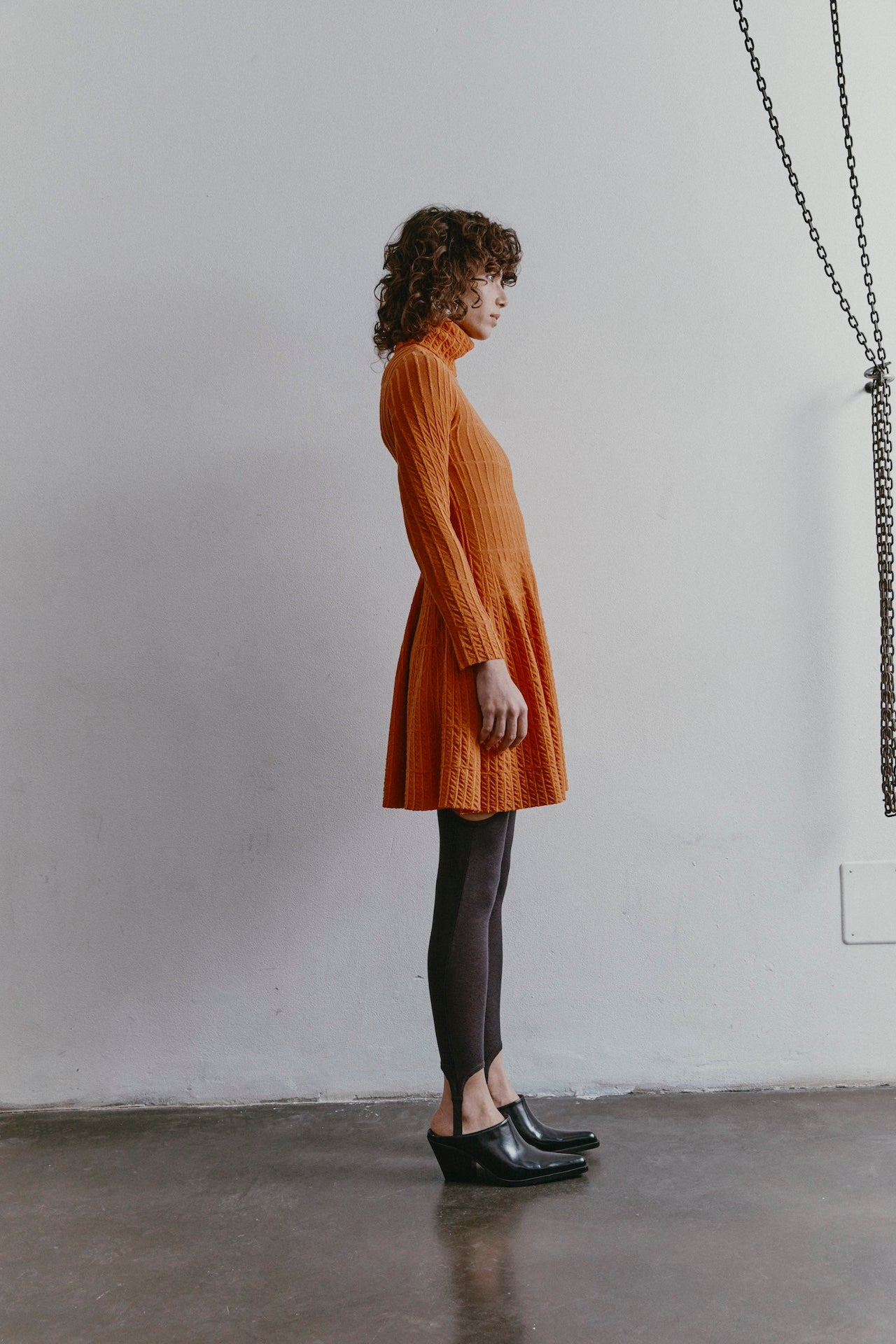 ABITO MIA SKATER ARANCIONE