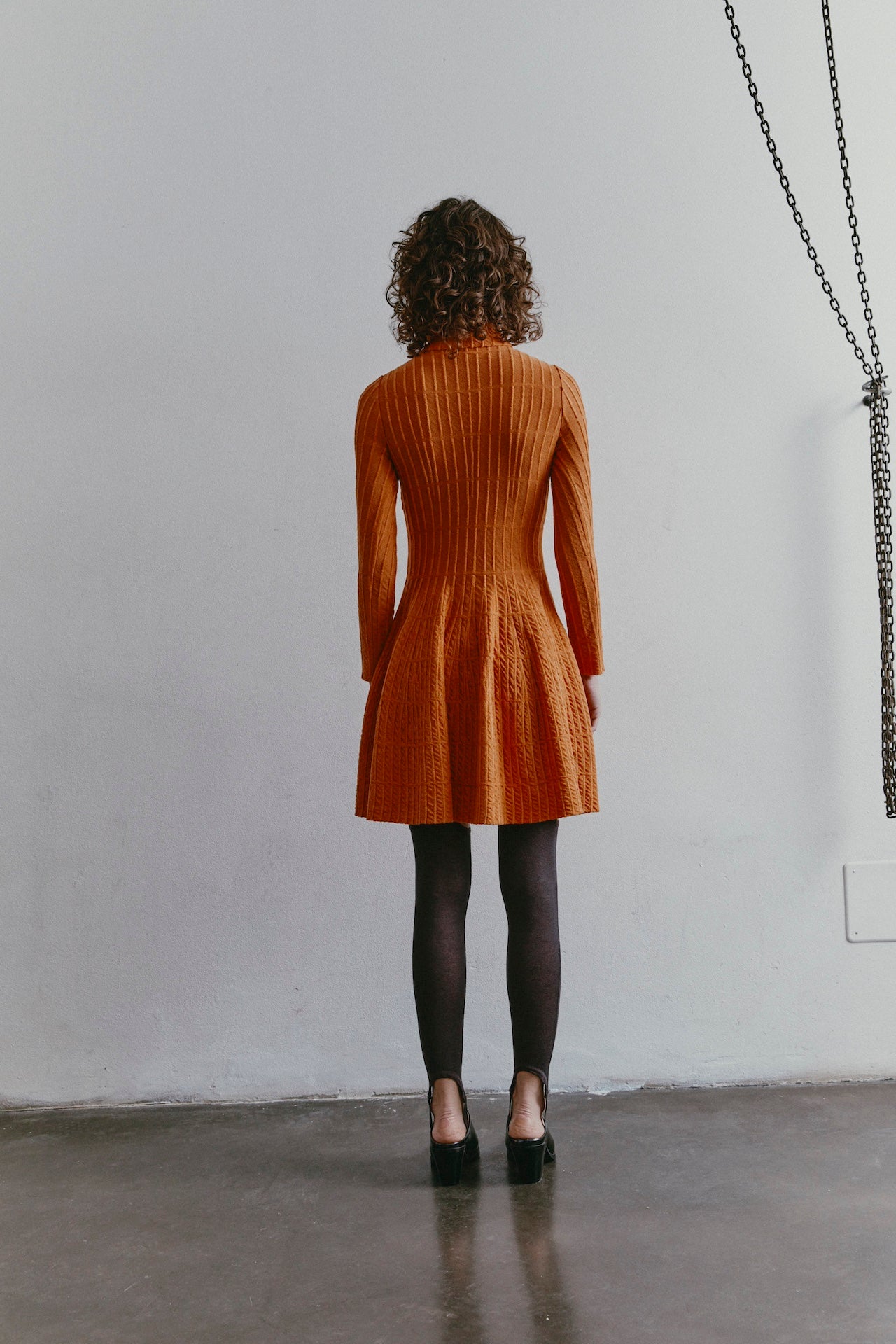 ABITO MIA SKATER ARANCIONE