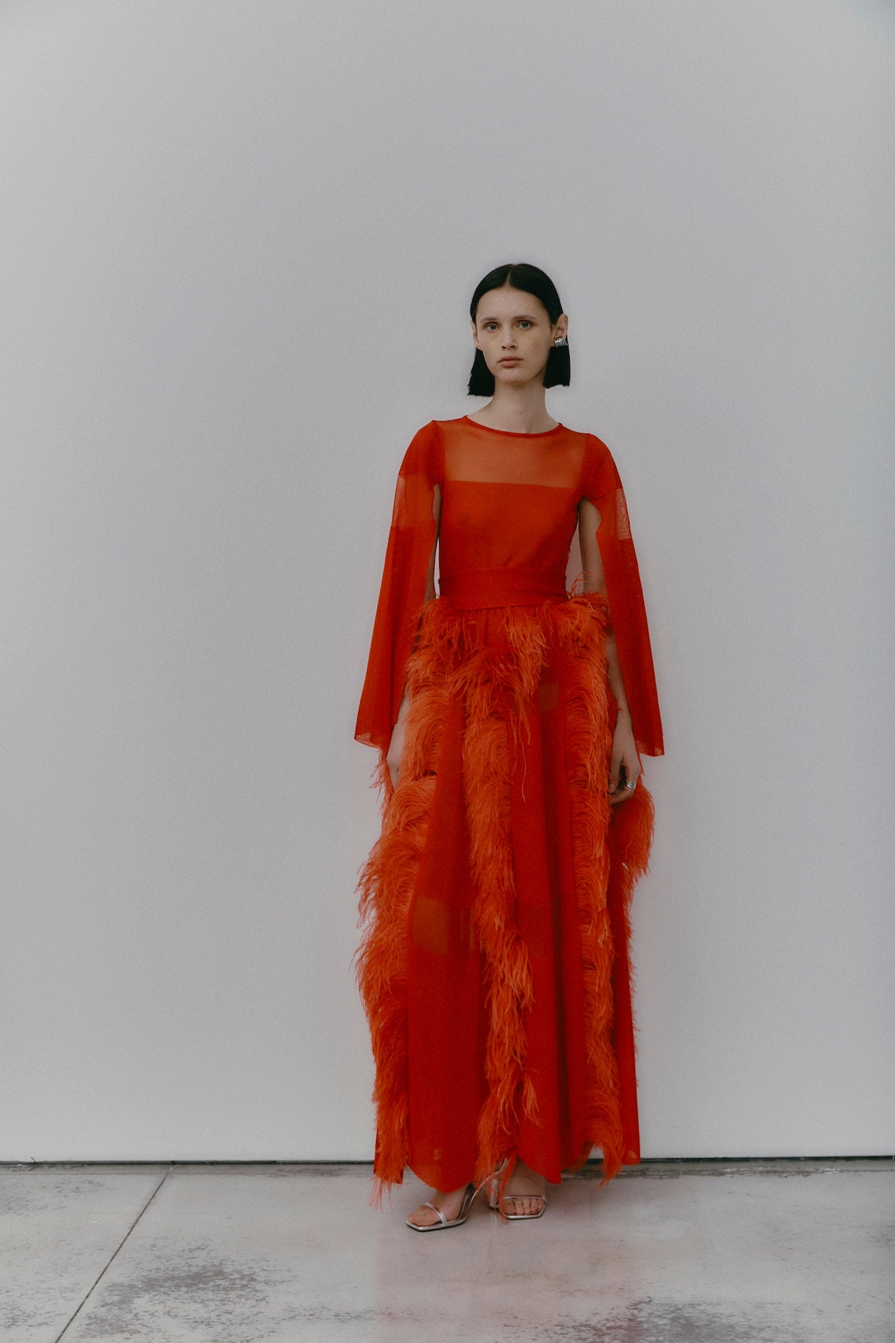 ISIDE DRESS BRIGHT RED