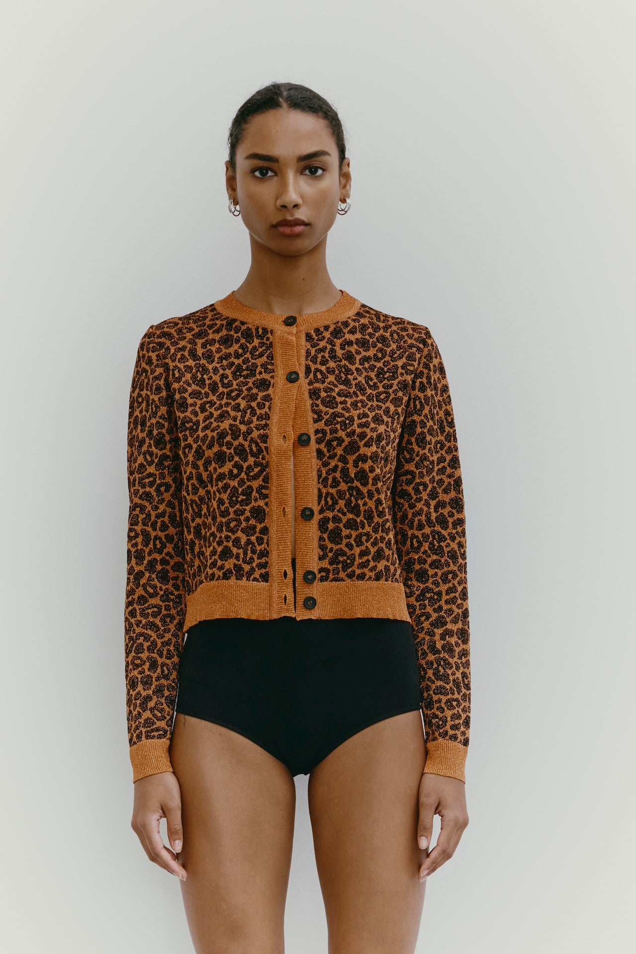 CARDIGAN PAULINE MANDARINO NERO