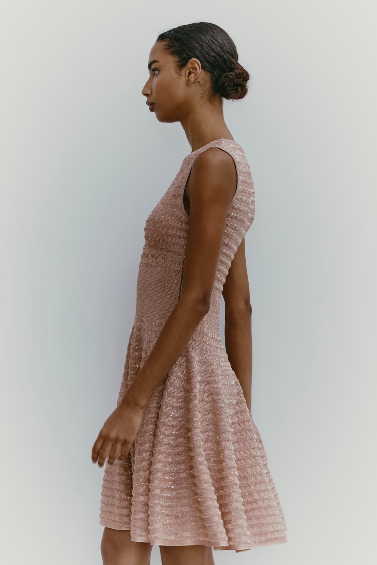 ROSALBA CARRERA SKATER DRESS NUDE