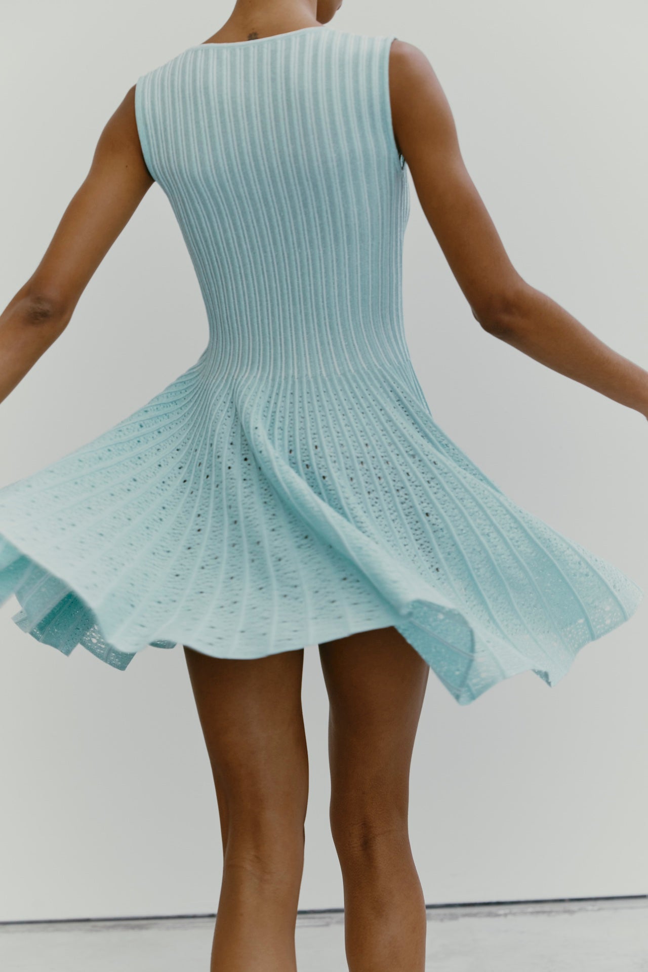 ALISA SKATER DRESS MINT GREEN