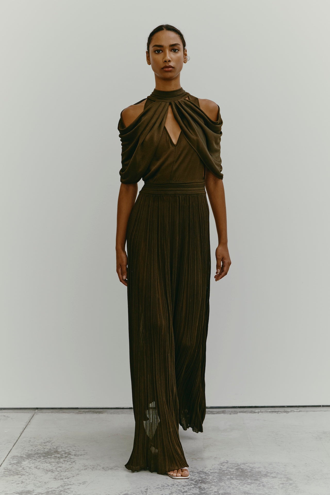 OLYPAS DRESS OLIVE