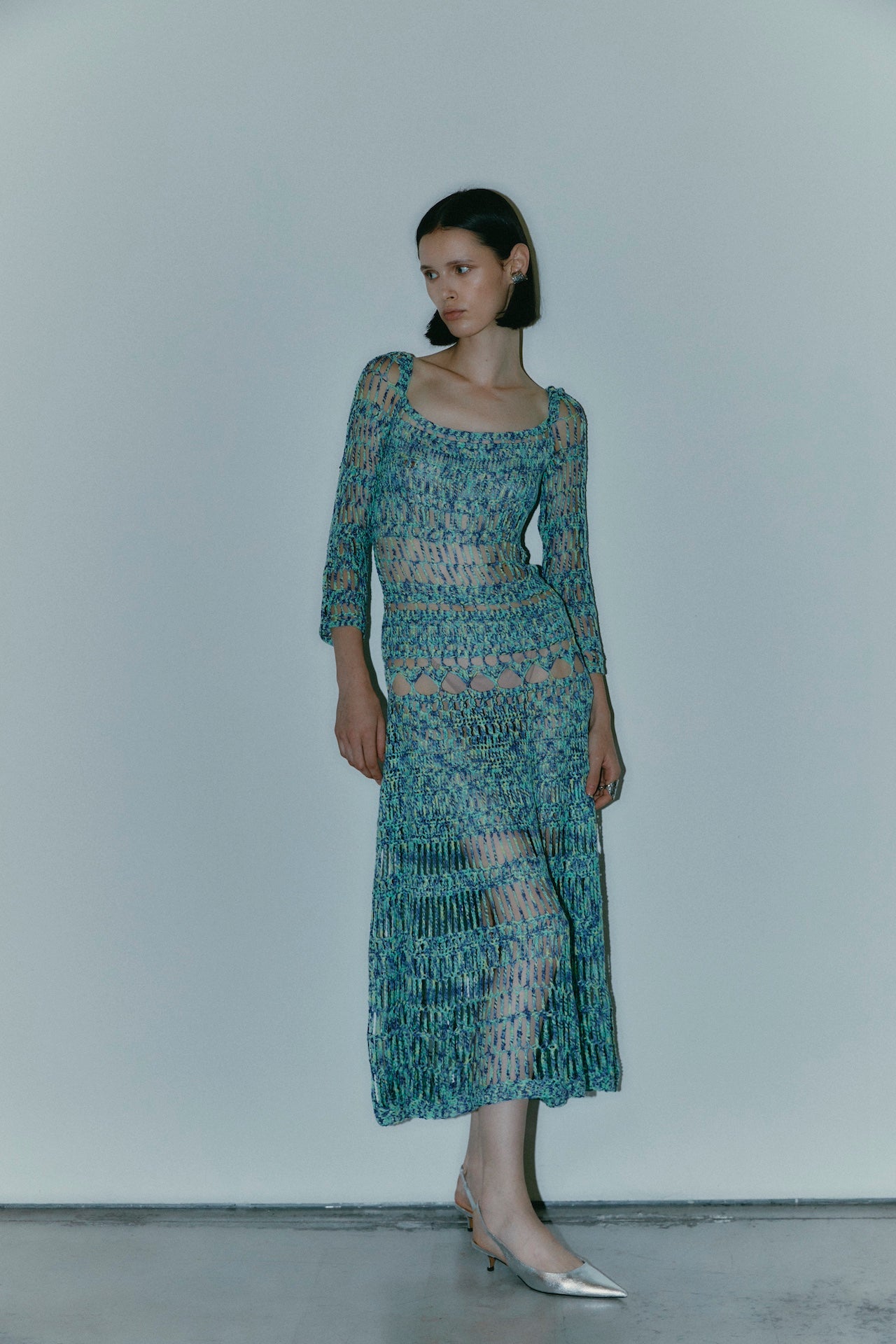 VESTITO ESTIA BLU VERDE