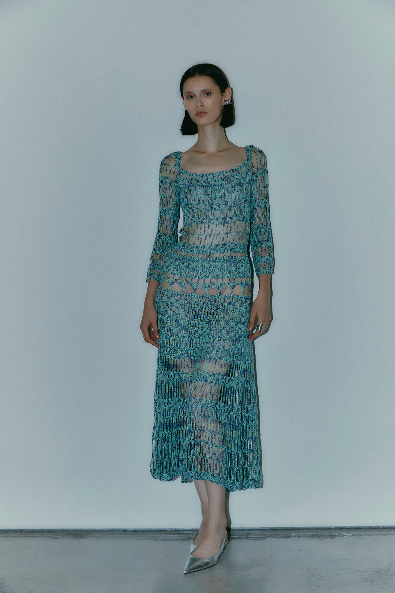 VESTITO ESTIA BLU VERDE