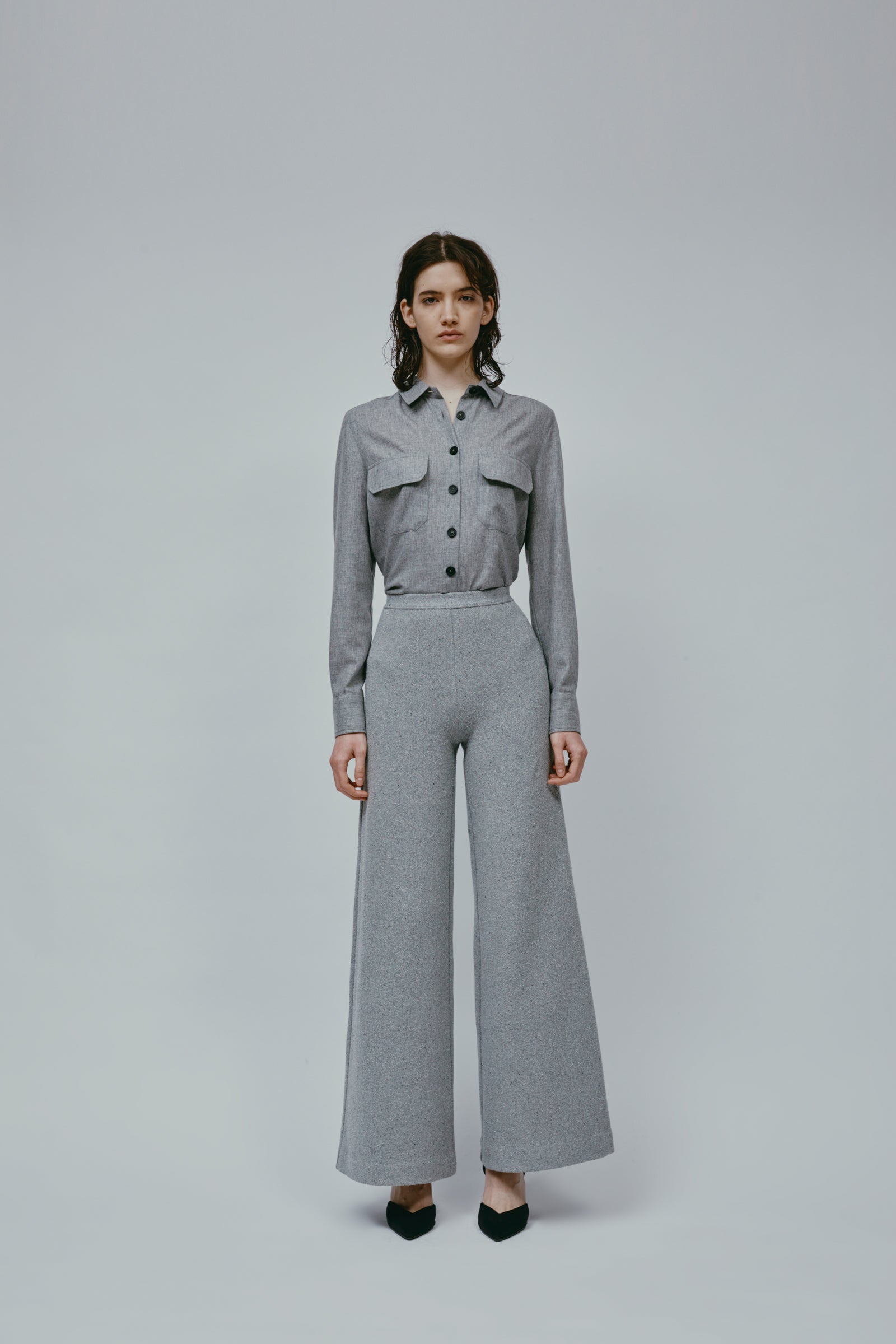 PANTALONI ANDREA 10 GRIGIO MELANGE