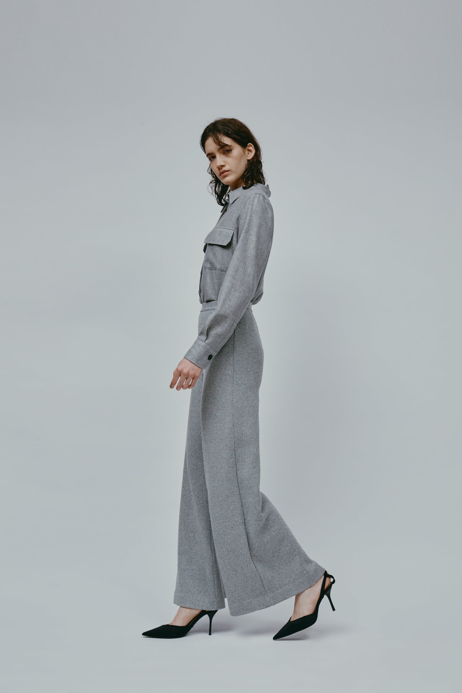 PANTALONI ANDREA 10 GRIGIO MELANGE