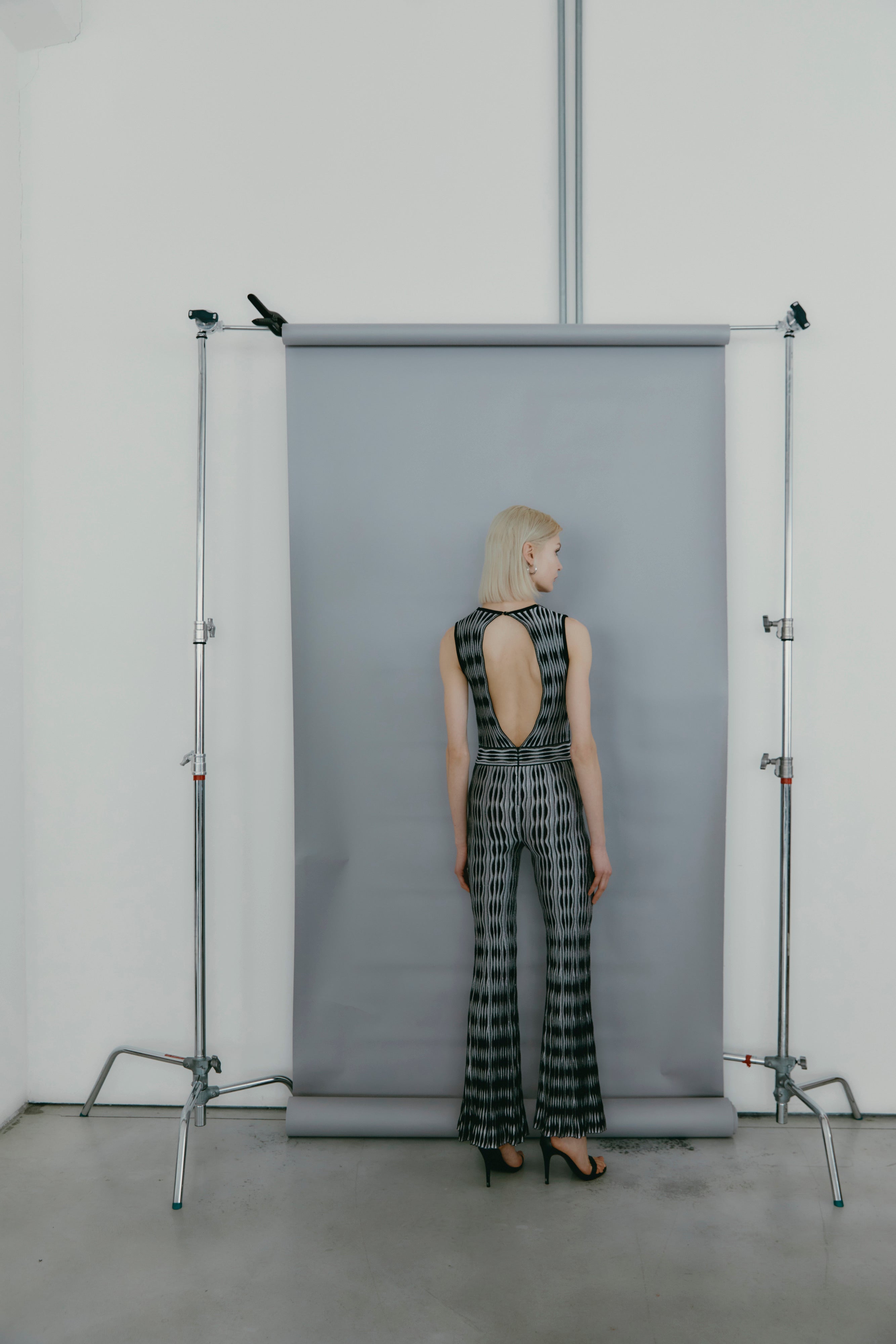 DELIA JUMPSUIT BLACK WHITE