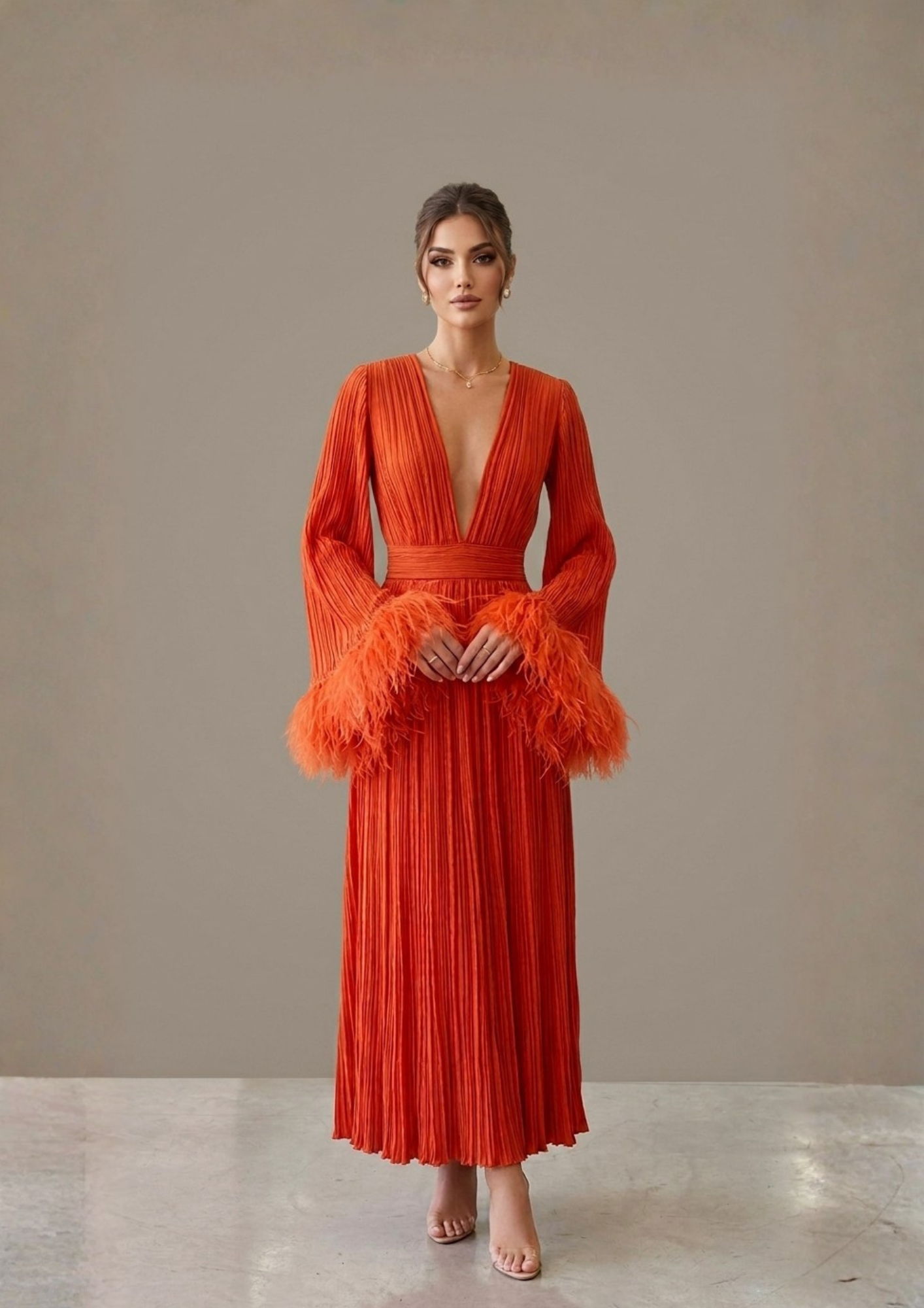 FEATHER MUSE DRESS