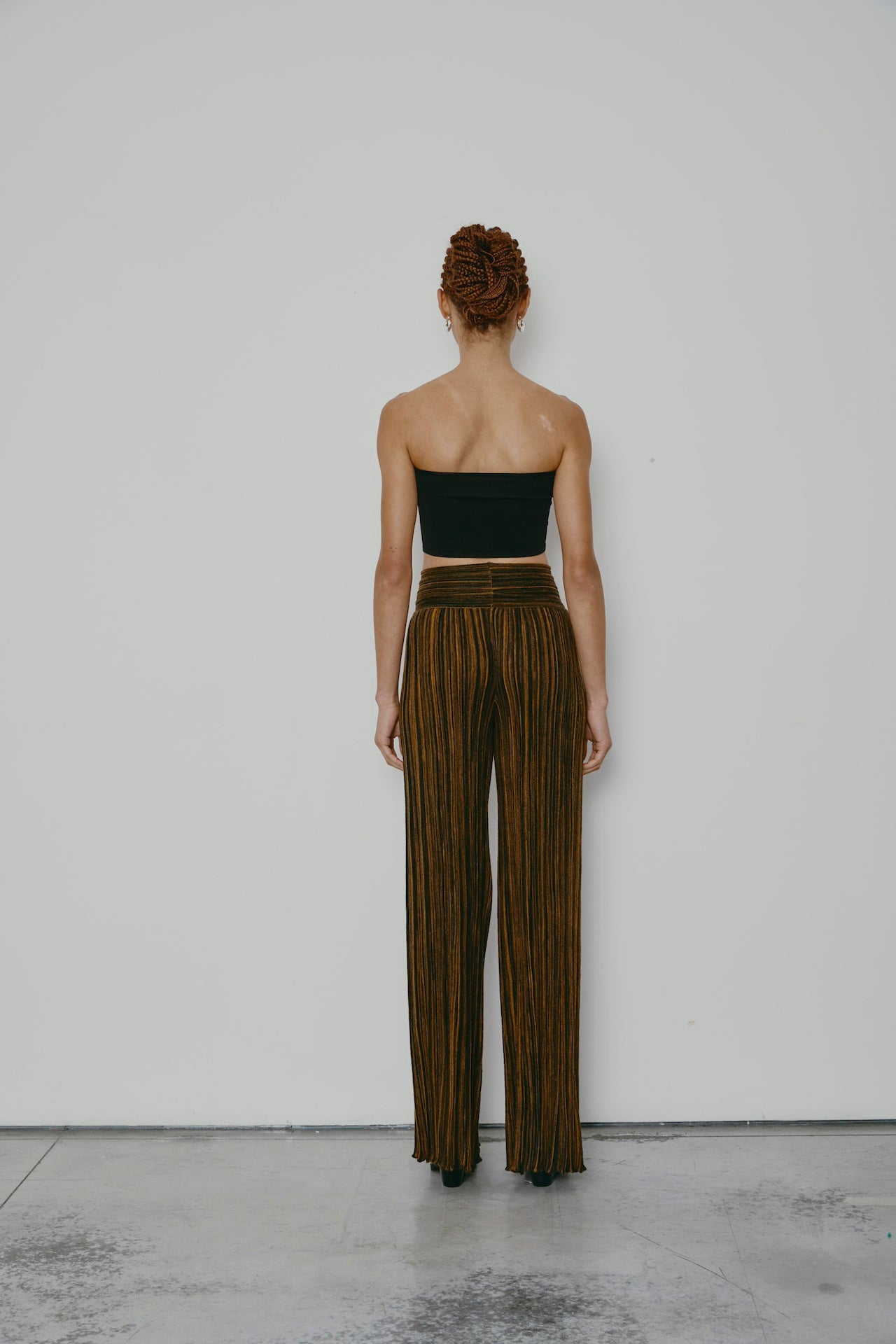 PANTALONI LORIANA TÈ CHAI NERO 