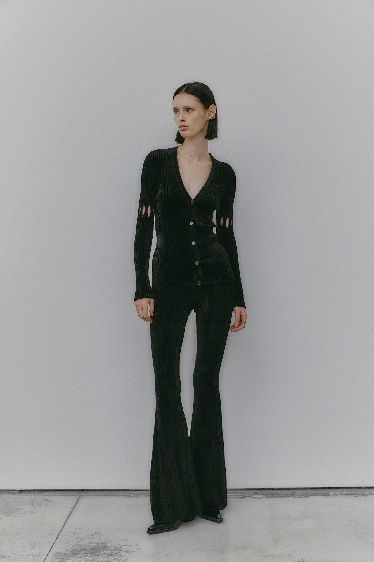 CARDIGAN GENZIANA NERO 
