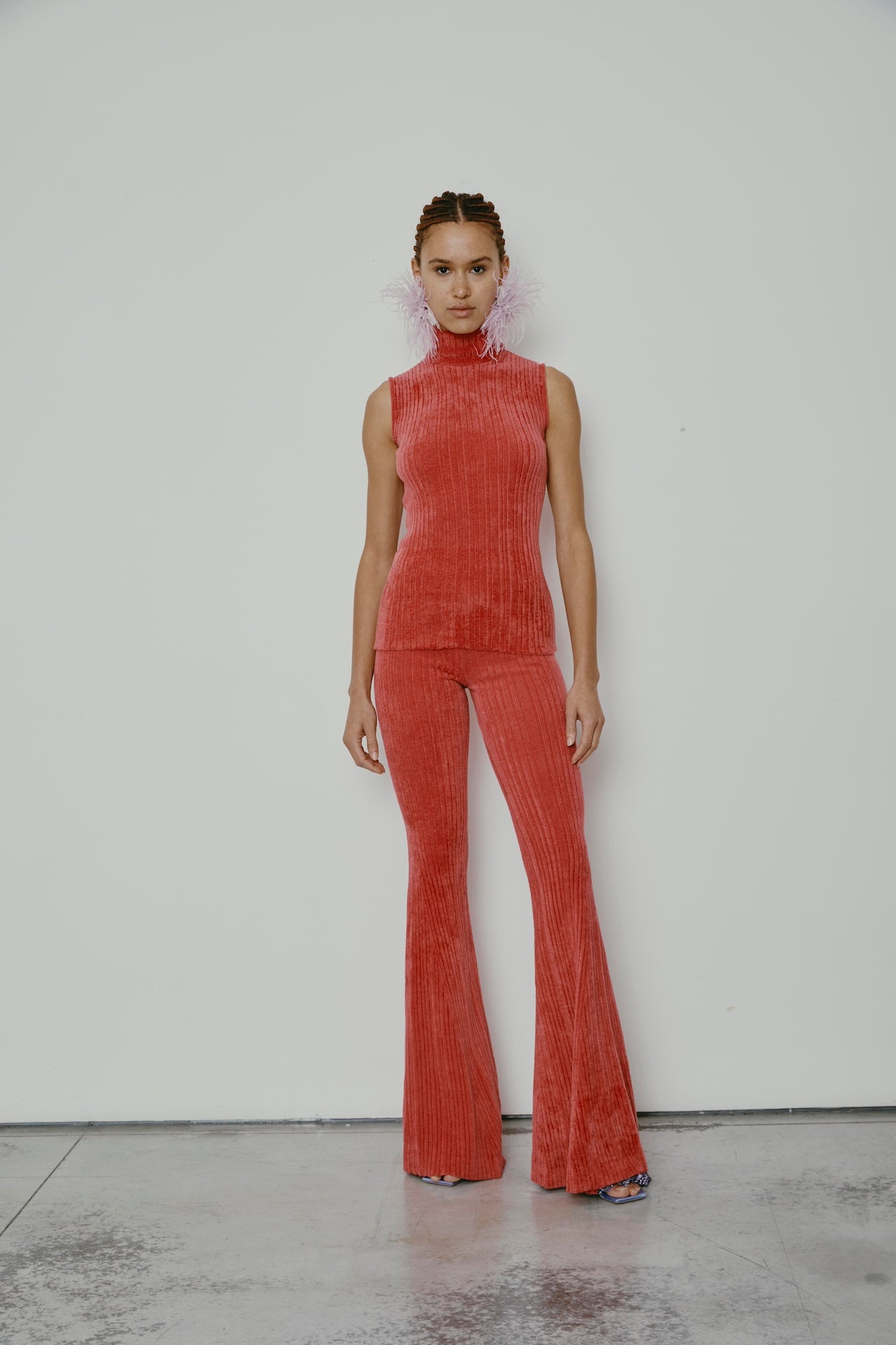 PANTALONI JOVANA ROSA ARDESIA 