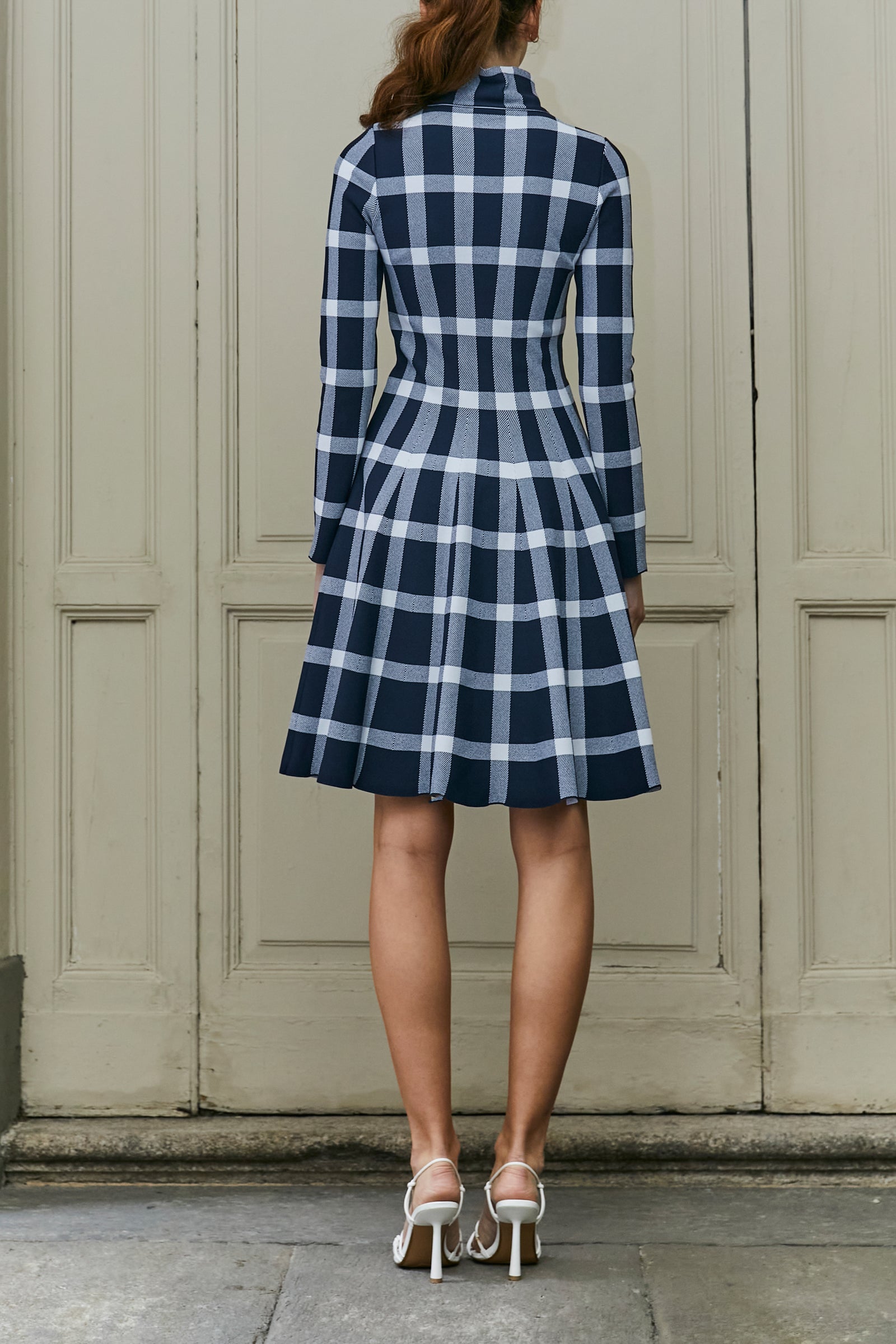 PALOMA	SKATER DRESS 69 BLACK - WHITE