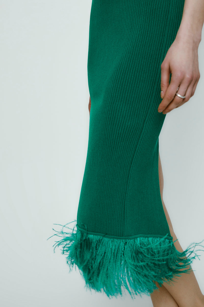 VANNA DRESS PINE GREEN