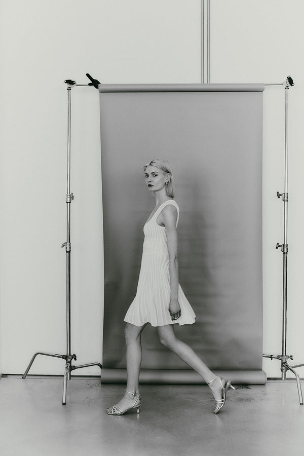 LJUBA SKATER DRESS WHITE