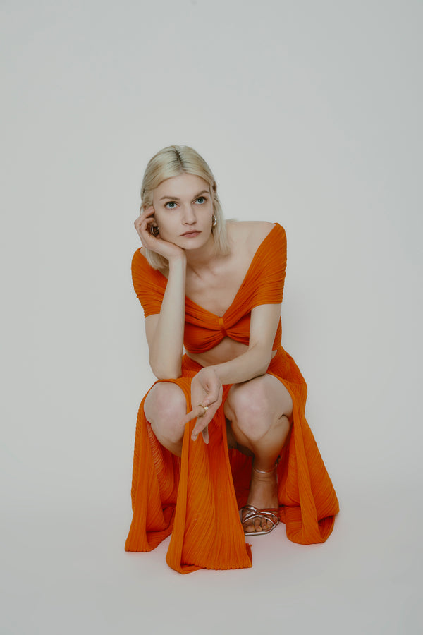 GINEVRA DRESS ORANGE