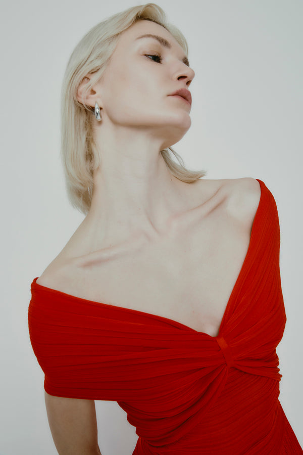 MAILA DRESS RED