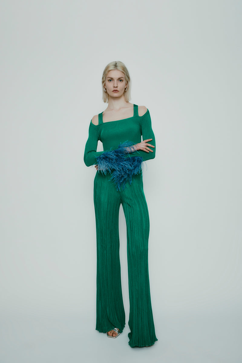 JUDITH TOP GREEN-BLUE