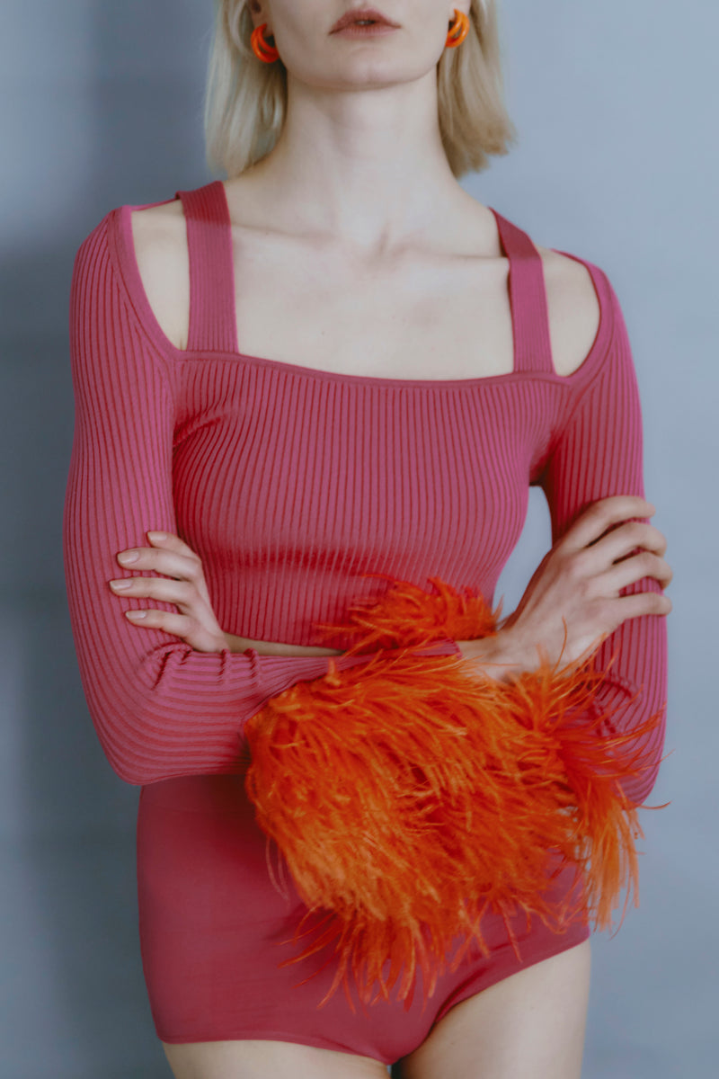 JUDITH TOP FUXIA-ORANGE