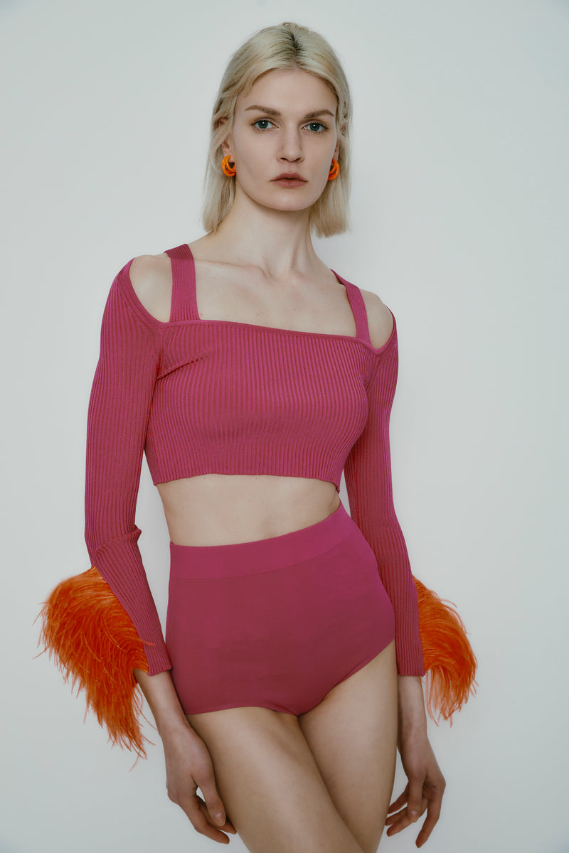JUDITH TOP FUXIA-ORANGE