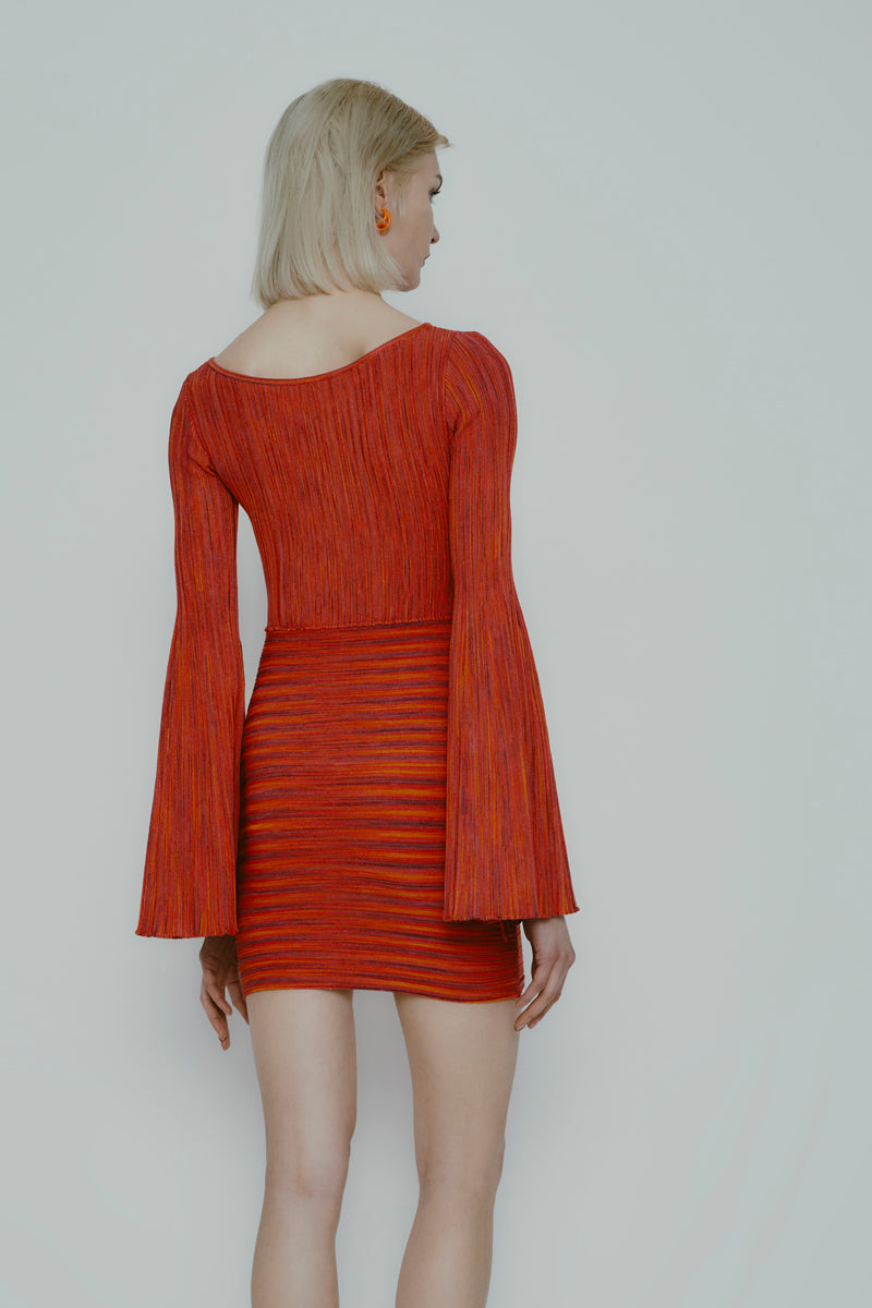MIRTA DRESS RED