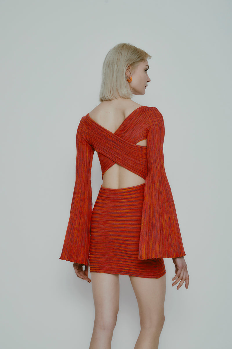 MIRTA DRESS RED