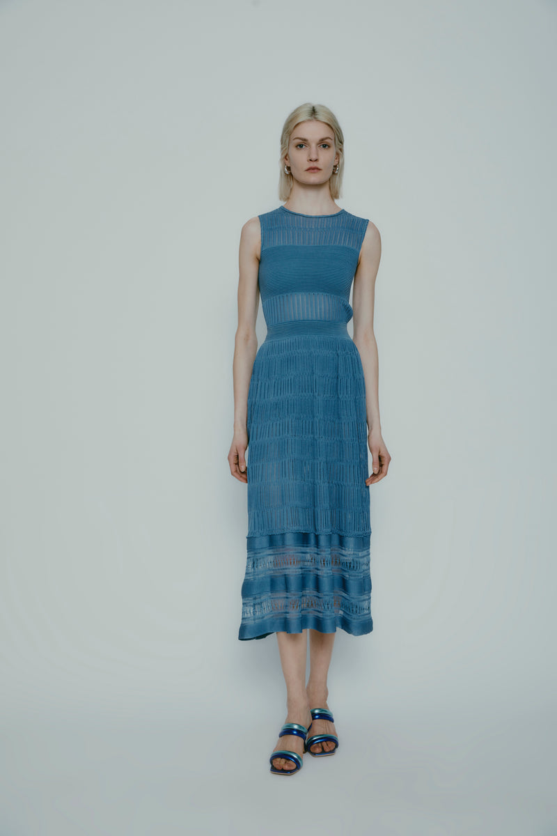 CHRISTEL DRESS BLUE